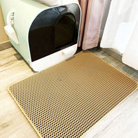 Cat Litter Mat Non Slip Big Pet Litter Box Filter Mat Double Layer